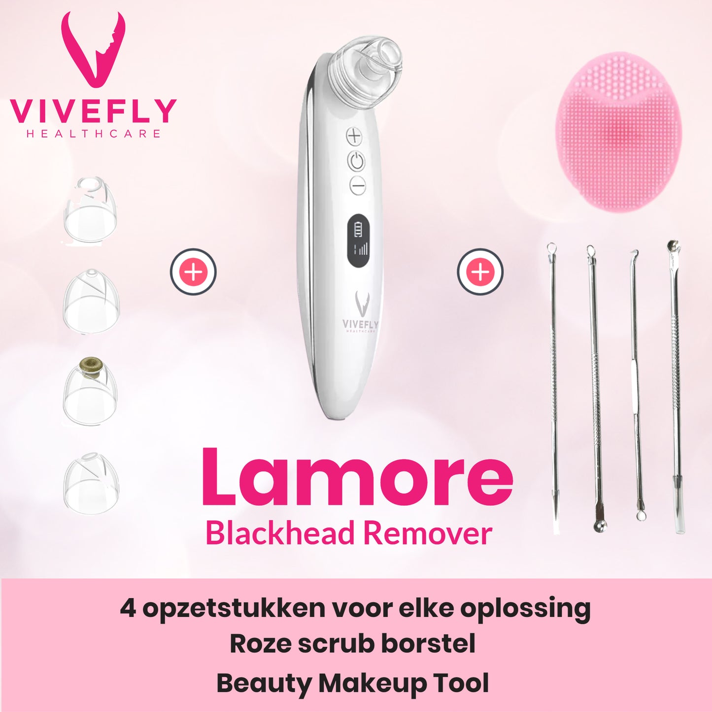 Vivefly Healthcare Blackhead Remover Wit Mee-eters Puisjes Lamore - Vivefly Healthcare