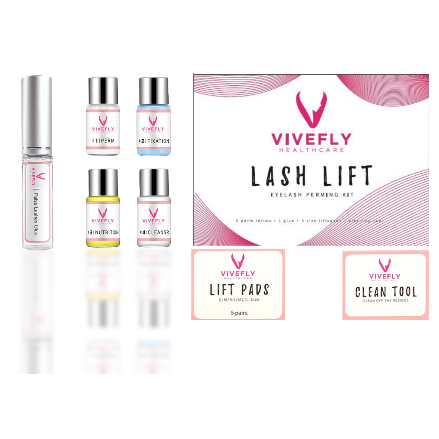 Vivefly Healthcare Lash lift Wimper Groei & Wimperlifting Liftlift set - Vivefly Healthcare